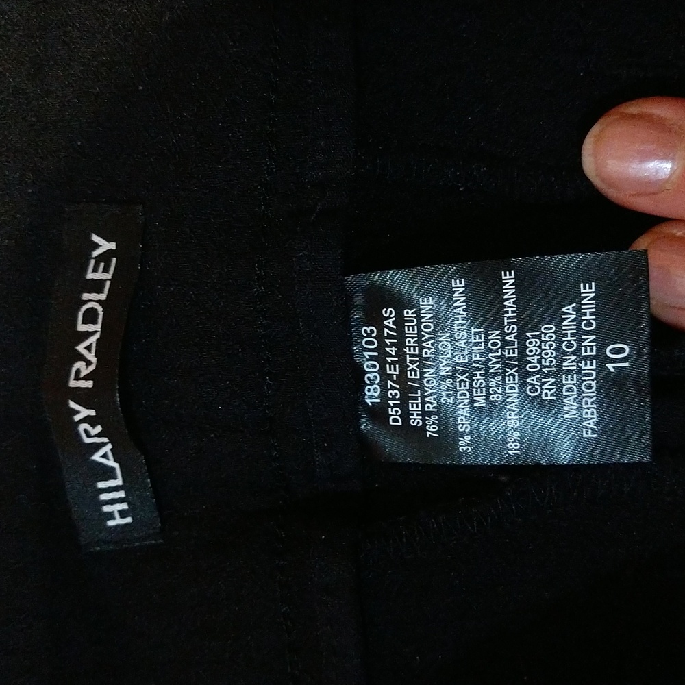 ✨ Hilary Radley Black Textured Dress Pants – Women’s Size 10 ✨ - Picture 8 of 16
